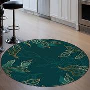 Runder Dschungel Teppich Mit Exotischem Design - Dschungel-Deko.de