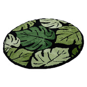 Runder Dschungel Teppich Exotisches Motiv - Dschungel-Deko.de